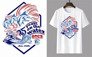 T-Shirt-Design von Den Bagus für Bonita Jet Ski & Parasail  | Design: #31192452