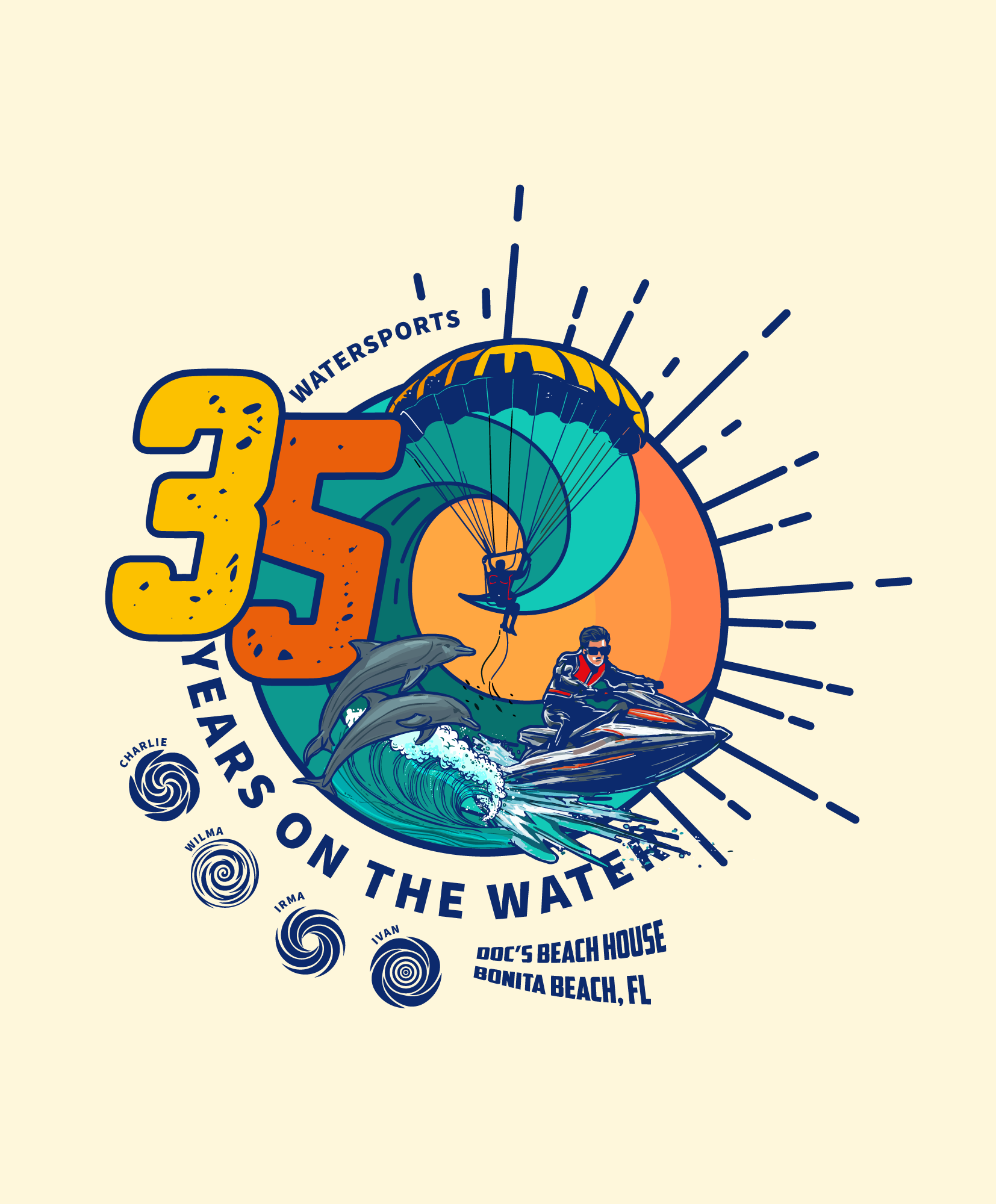 T-Shirt-Design von Sarina.dsg für Bonita Jet Ski & Parasail  | Design #31192259