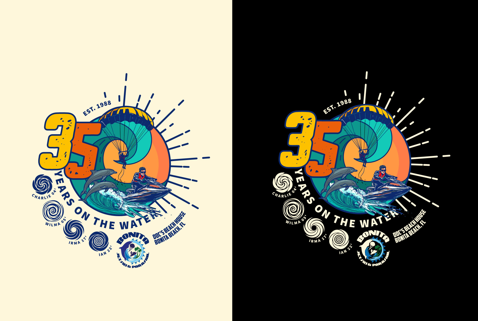 T-Shirt-Design von Sarina.dsg für Bonita Jet Ski & Parasail  | Design #31206769