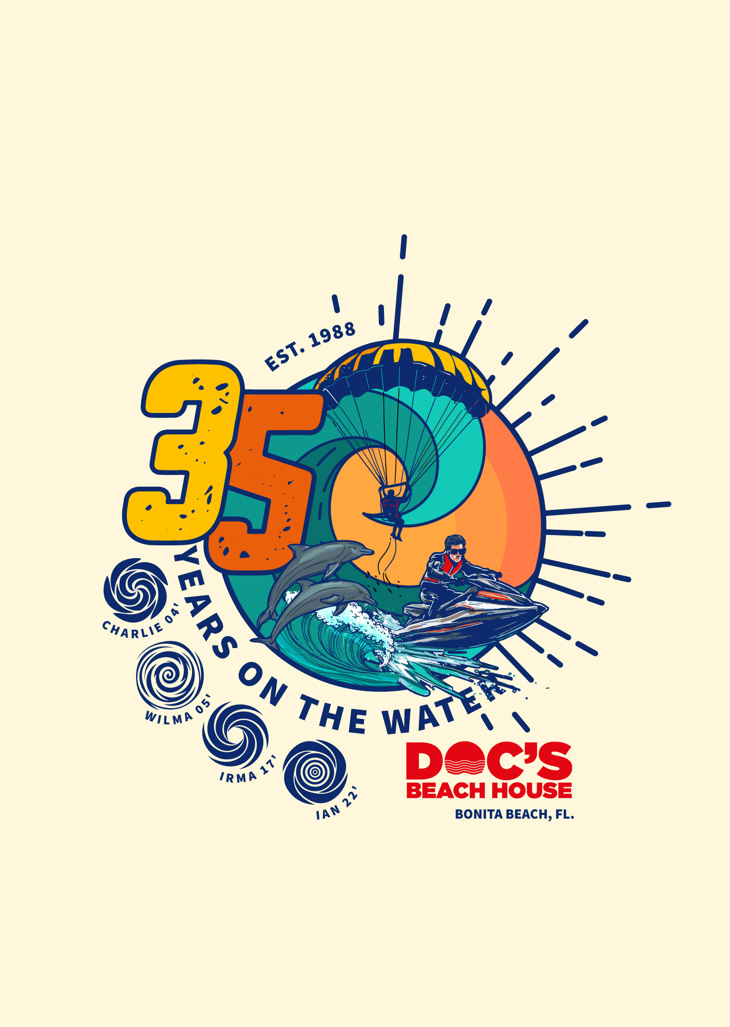 T-shirt Design by Sarina.dsg for Bonita Jet Ski & Parasail  | Design #31217687