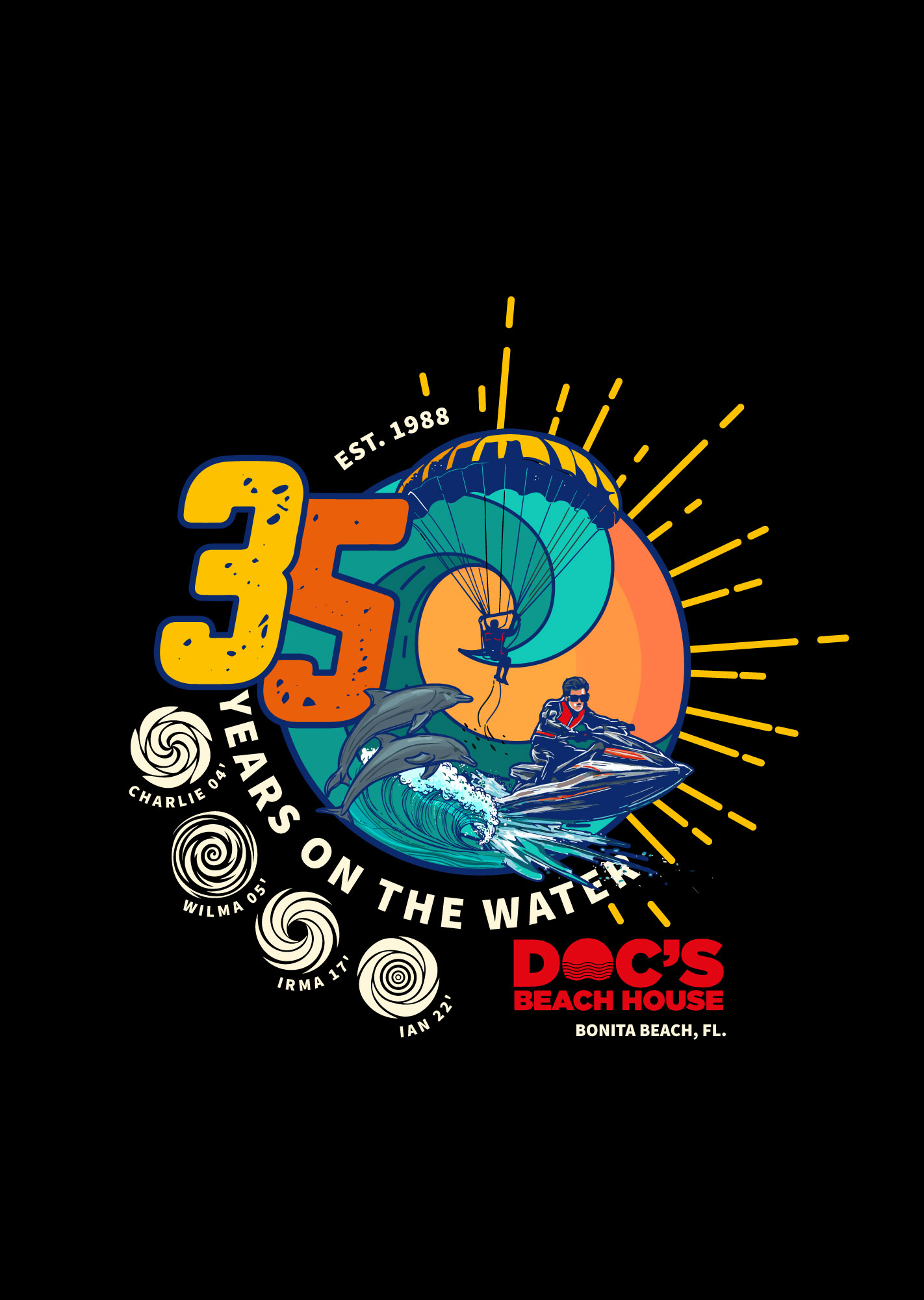 T-shirt Design by Sarina.dsg for Bonita Jet Ski & Parasail  | Design #31217693