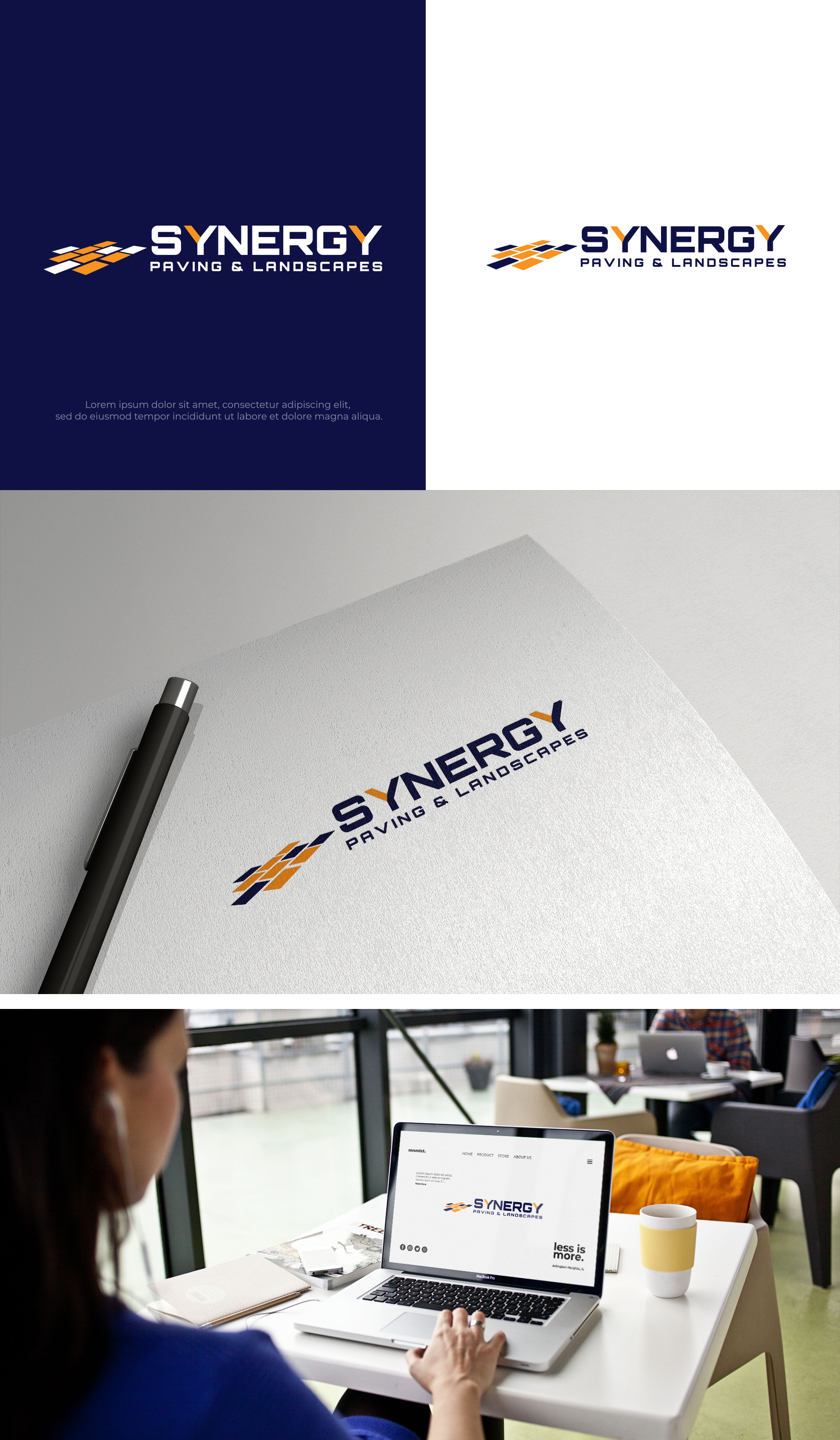 Logo Design by Senpachie for Synergy Paving & Landscapes | Design #31177811