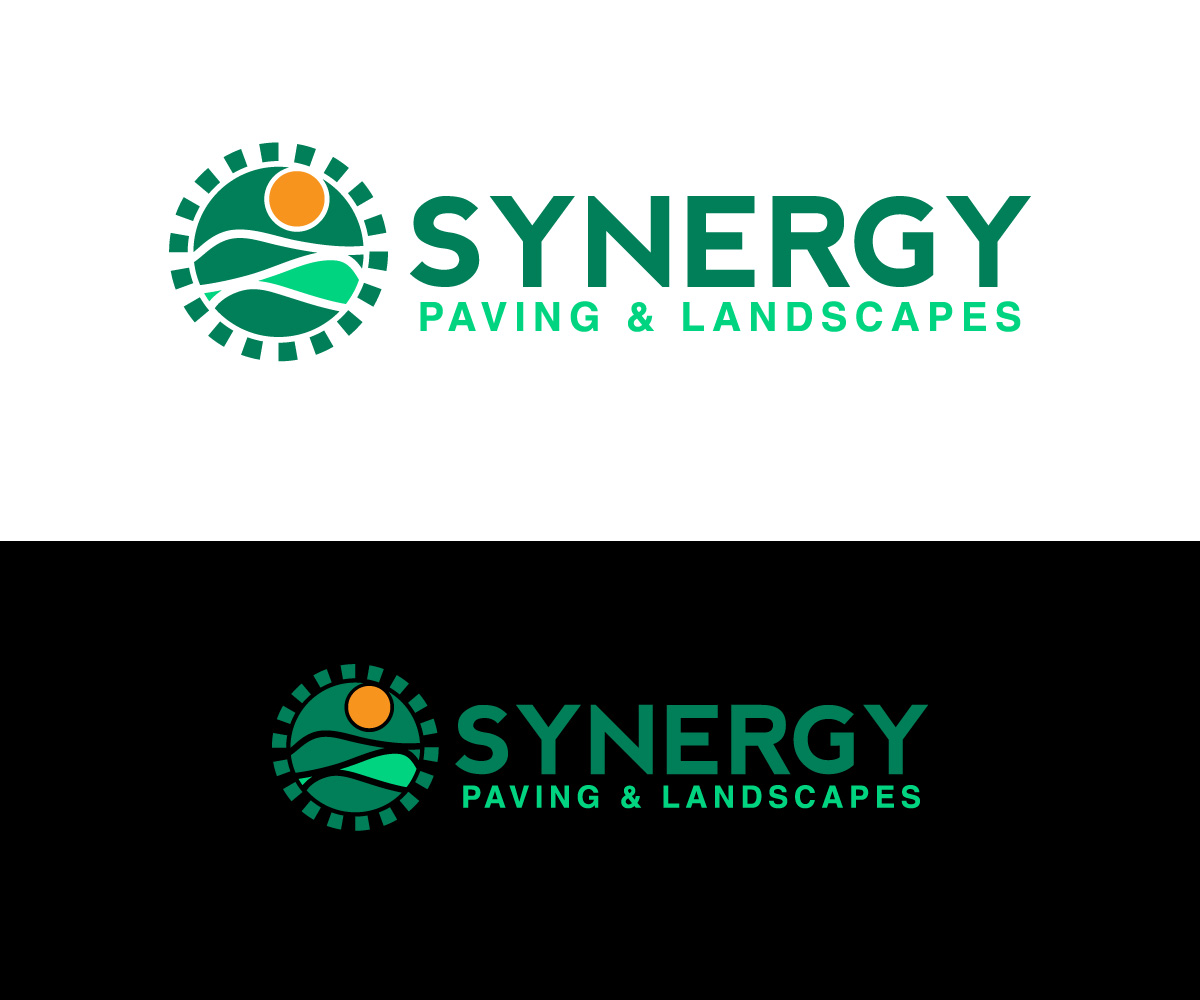 Logo Design by Kavth for Synergy Paving & Landscapes | Design #31212514