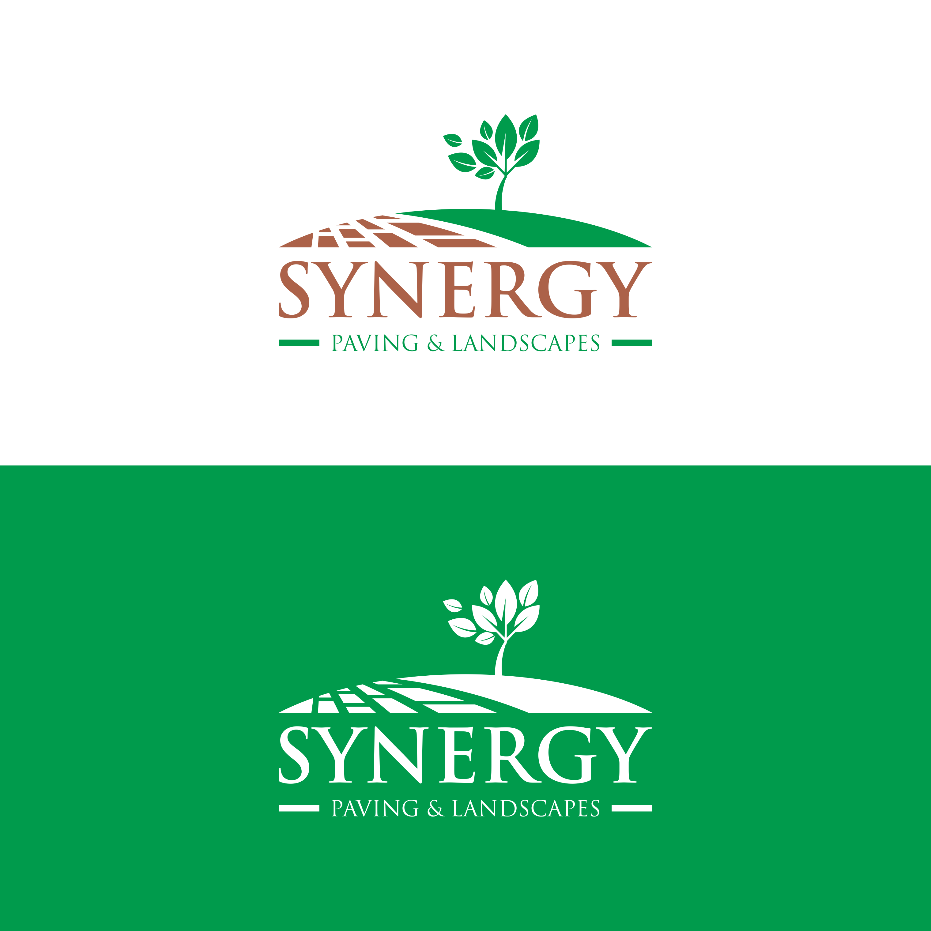 Logo Design by healer1617 for Synergy Paving & Landscapes | Design #31183541