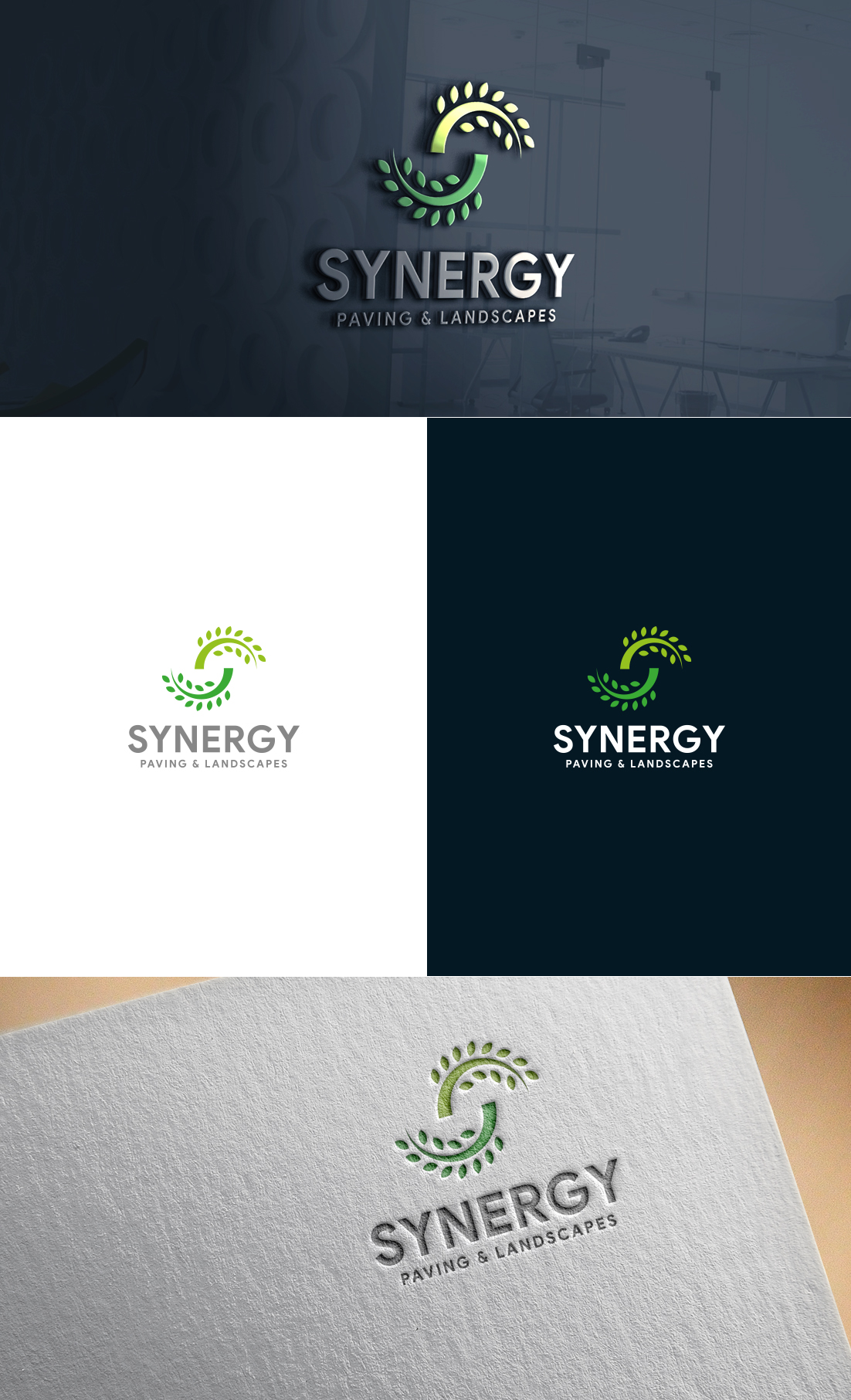 Logo-Design von GLDesigns für Synergy Paving & Landscapes | Design: #31179853