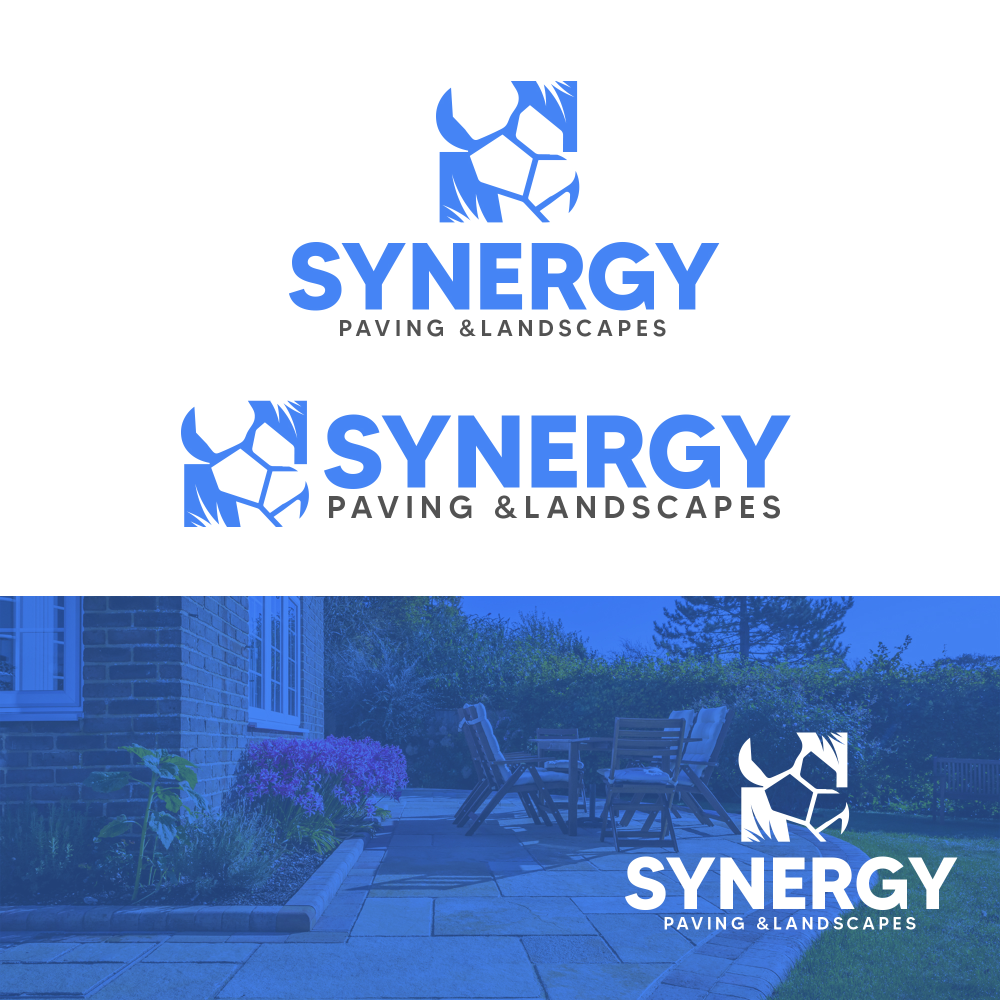 Logo Design by DSCMedia™ for Synergy Paving & Landscapes | Design #31218371