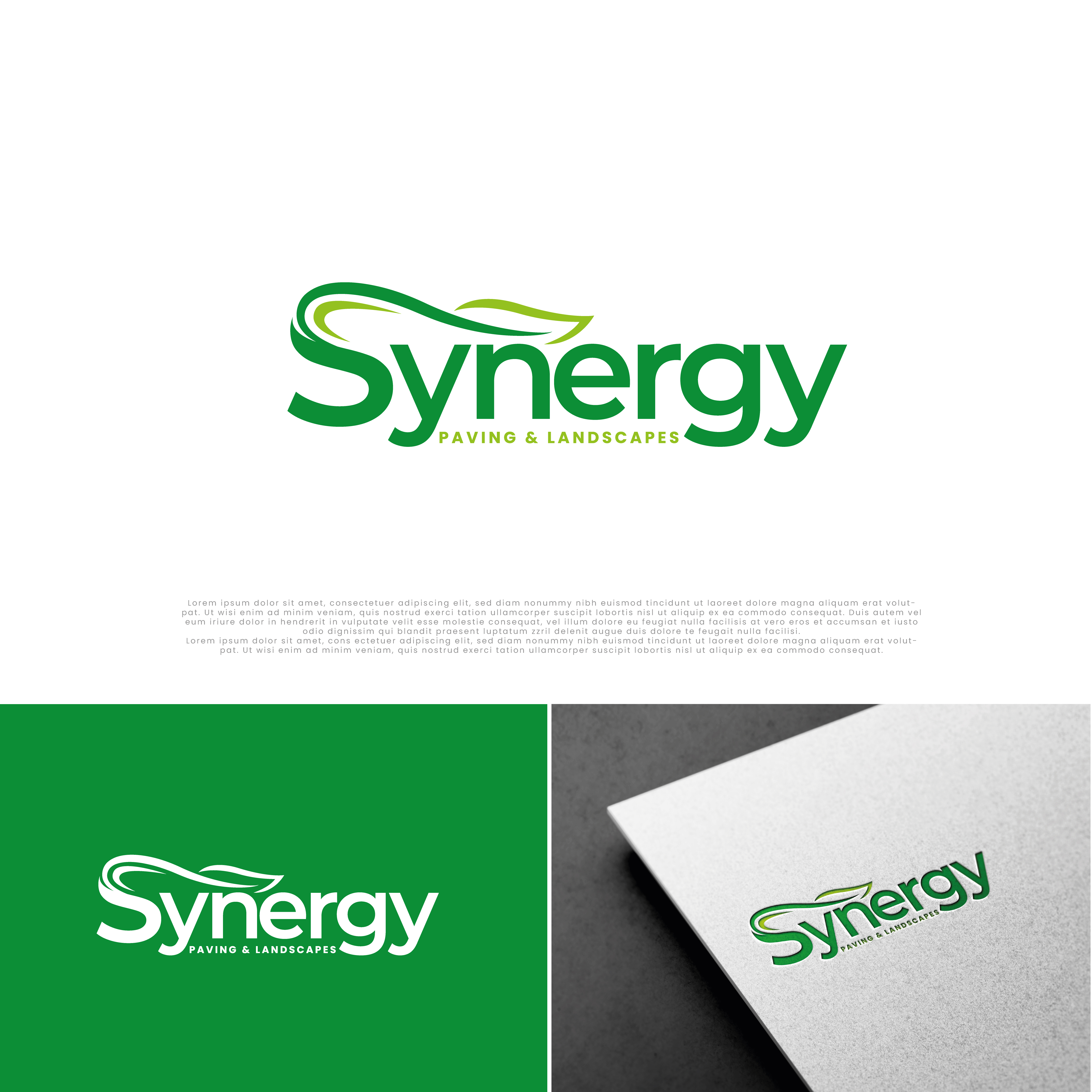 Logo Design by AbhishekkM'24 for Synergy Paving & Landscapes | Design #31178959