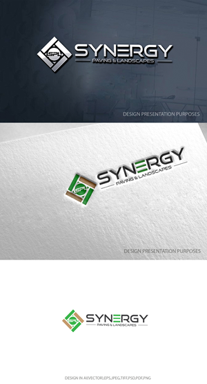 Logo-Design von zebronicgraphic für Synergy Paving & Landscapes | Design: #31174449