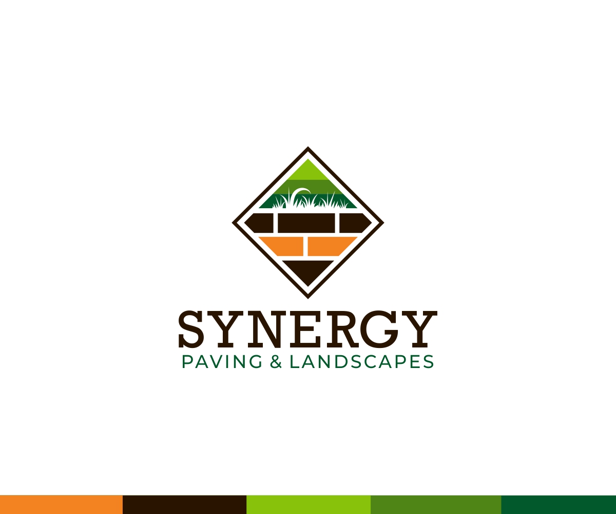 Logo Design by Eppeok for Synergy Paving & Landscapes | Design #31174921