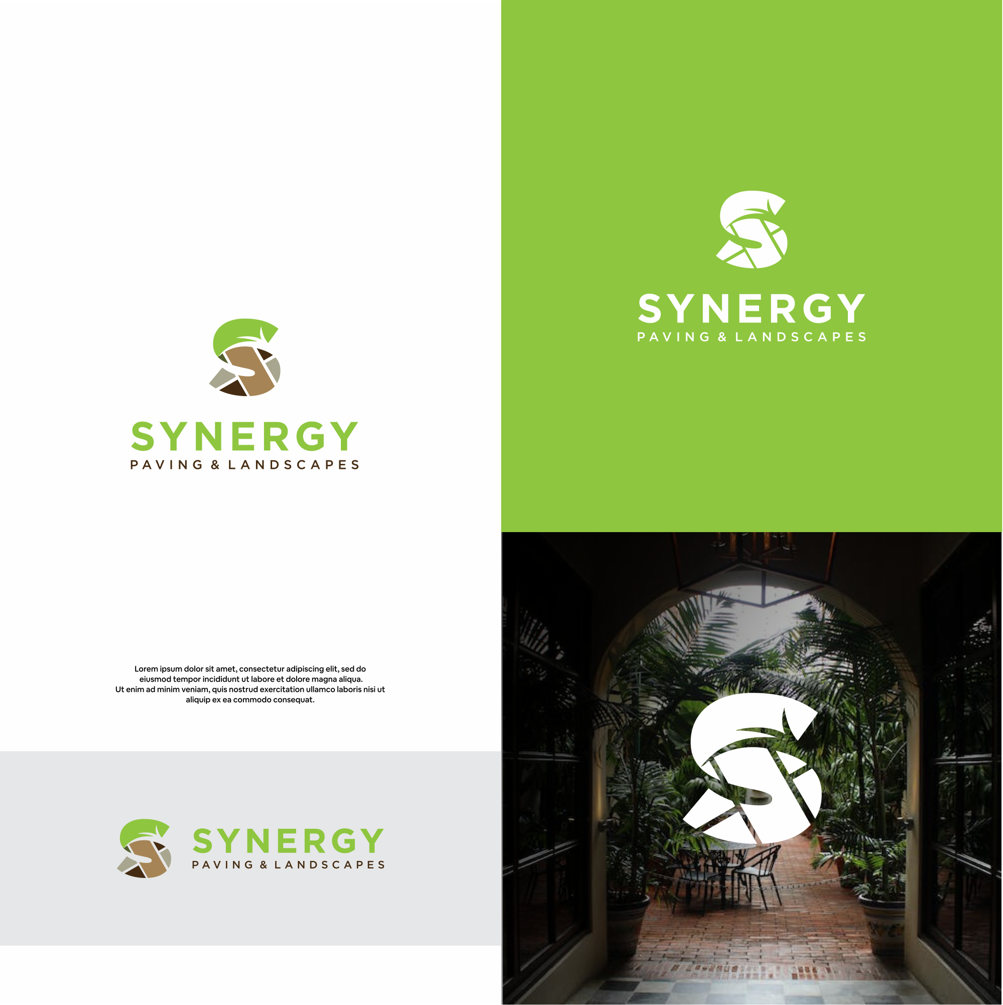 Logo Design by DesignFirst for Synergy Paving & Landscapes | Design #31174208