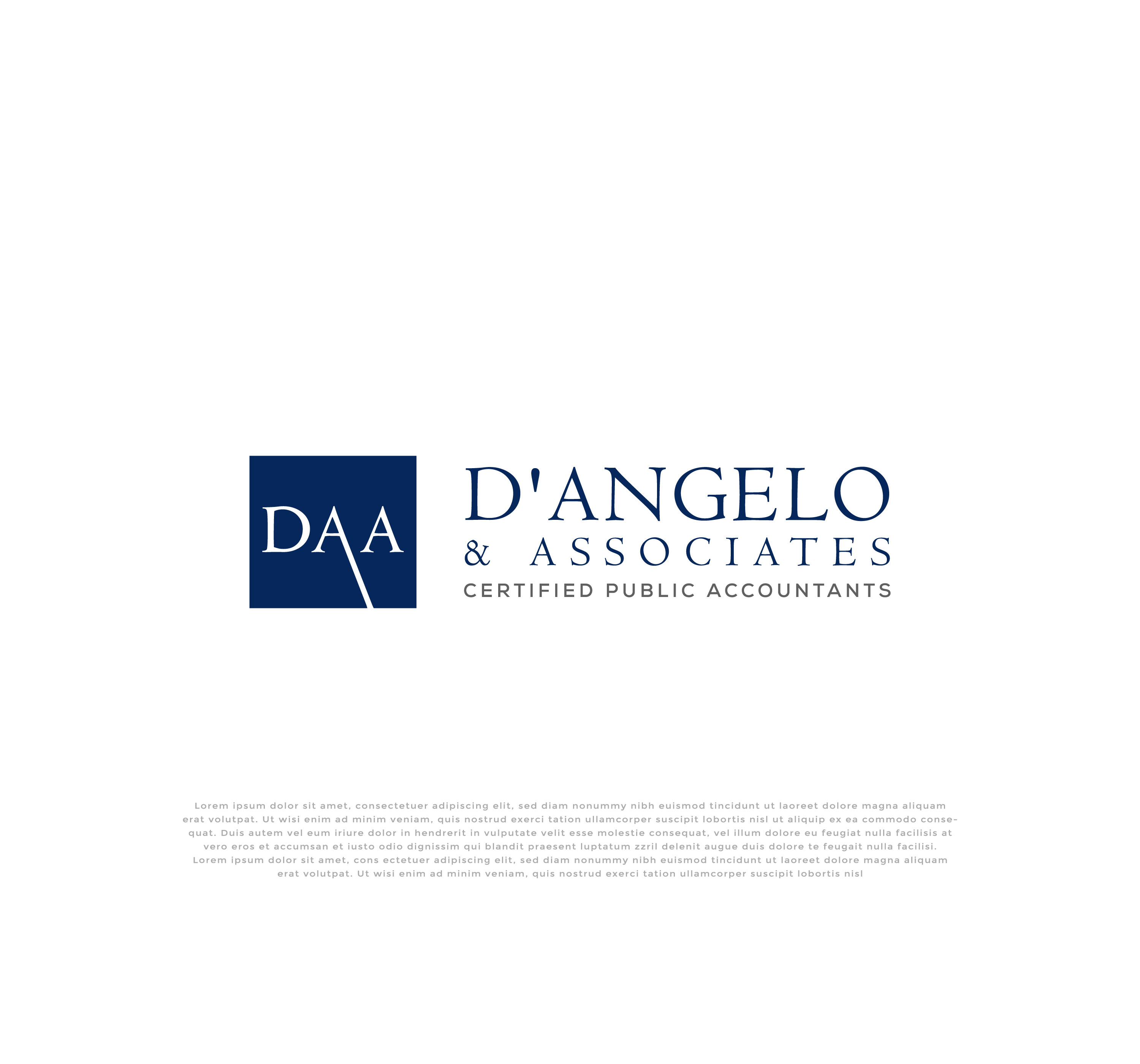 Logo Design by mehedi.h for D'Angelo & Associates | Design #31181107