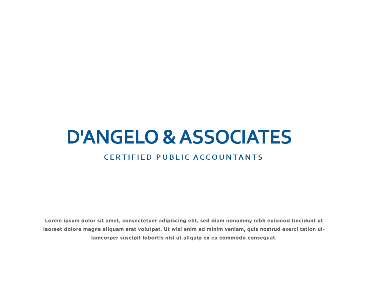 Logo Design by 99 Art.. for D'Angelo & Associates | Design #31187718