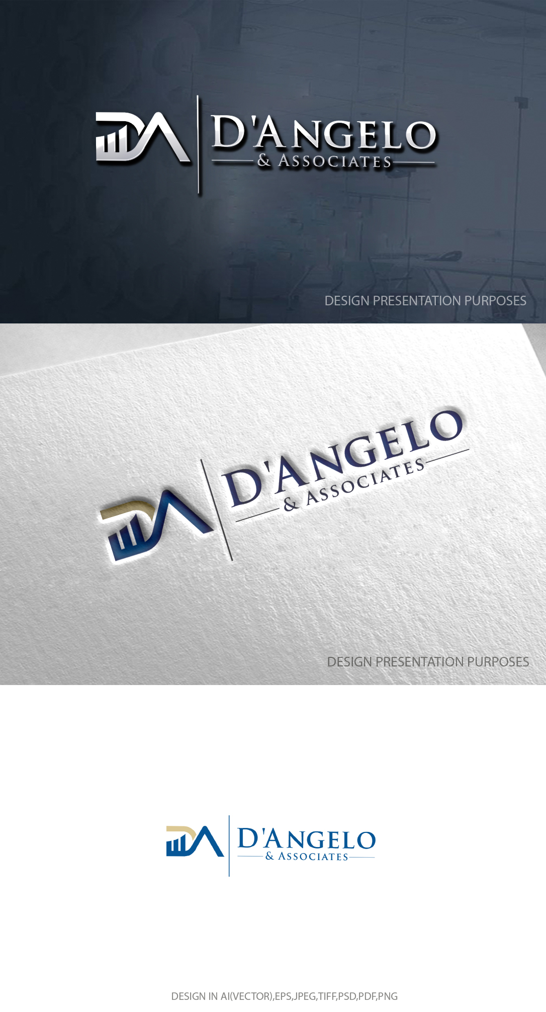Logo Design by zebronicgraphic for D'Angelo & Associates | Design #31177871
