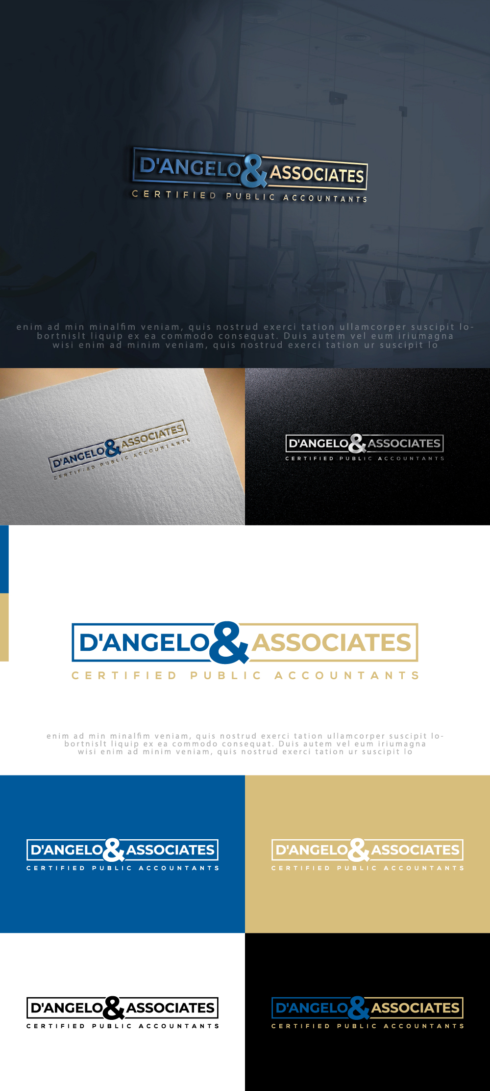 Logo Design by AlphabetZero.co.uk for D'Angelo & Associates | Design #31200884