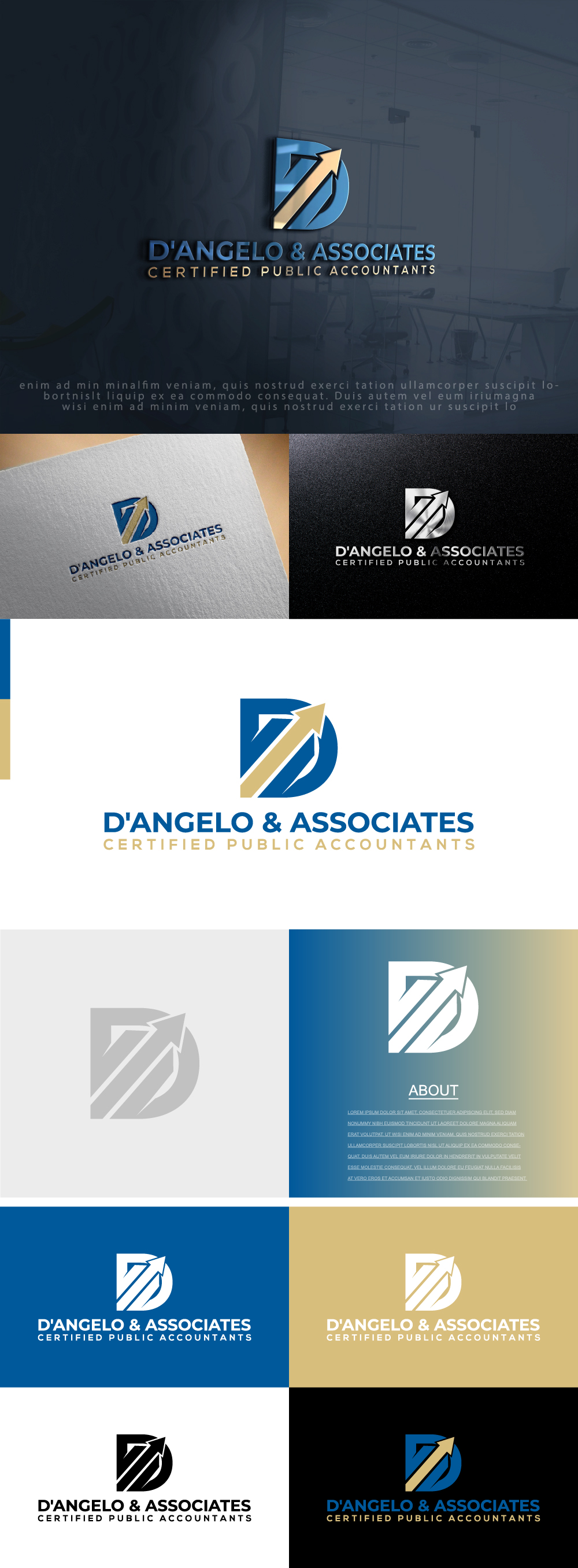 Logo Design by AlphabetZero.com for D'Angelo & Associates | Design #31200885