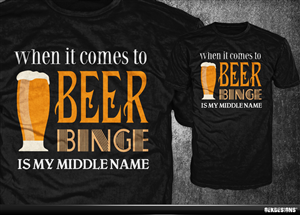Beer T-shirt | T-shirt Design by gekgrfx