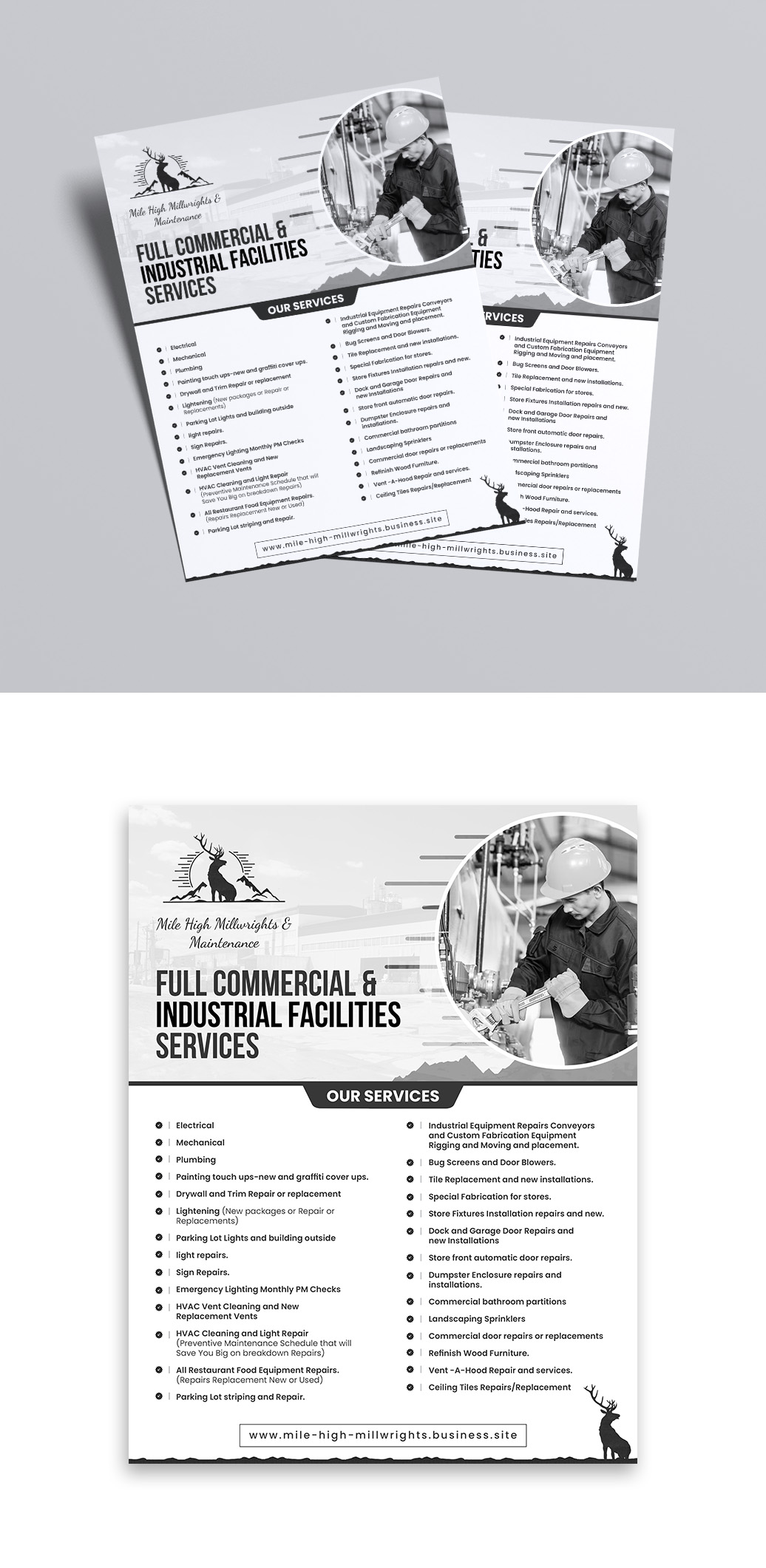 Flyer Design by debdesign for Mile High Millwrights and Maintenance | Design #31194487