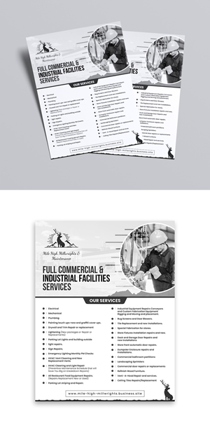 Flyer Design by debdesign for Mile High Millwrights and Maintenance | Design: #31194487