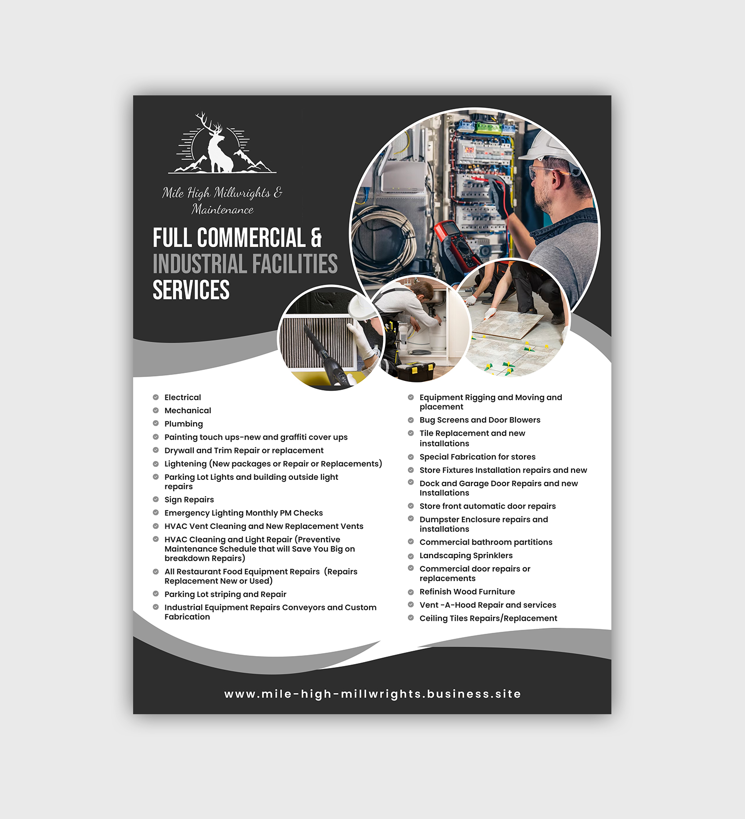 Flyer Design by debdesign for Mile High Millwrights and Maintenance | Design #31225224