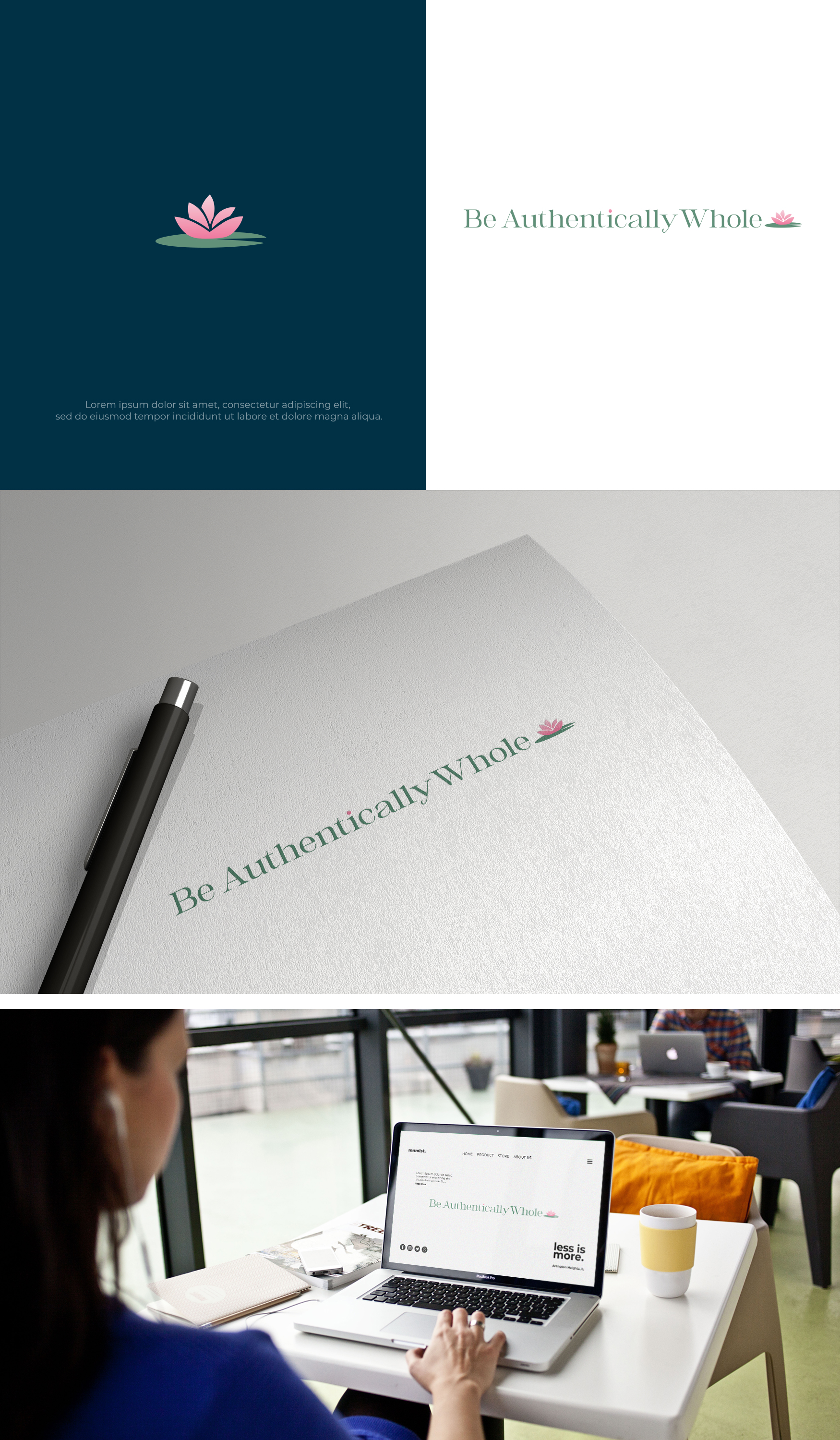 Logo Design by Locke+ for Be Authentically Whole | Design #31226220