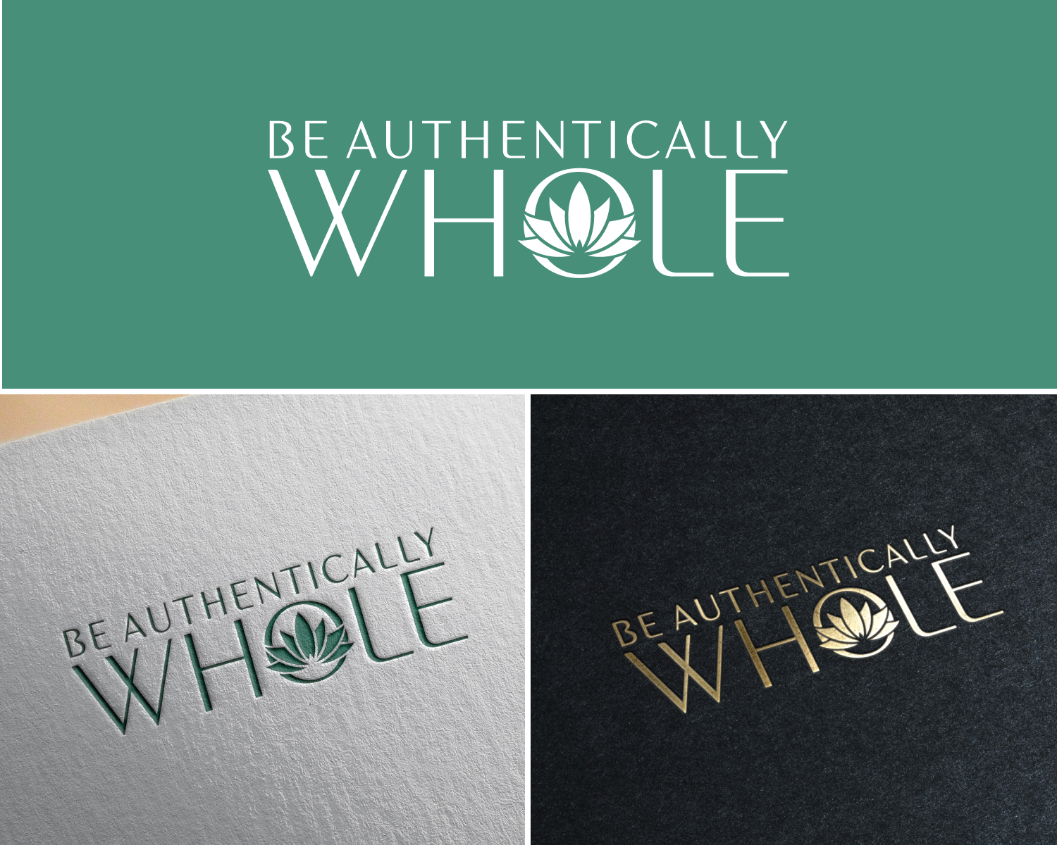 Logo Design by Atec for Be Authentically Whole | Design #31184591