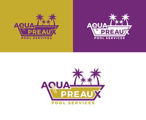Logo Design by RA-bica for Aqua Preaux Pool Service | Design: #31207836