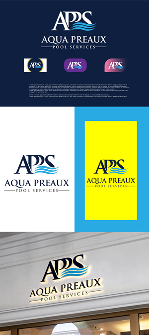 Logo Design by uzzal100 for Aqua Preaux Pool Service | Design #31189972