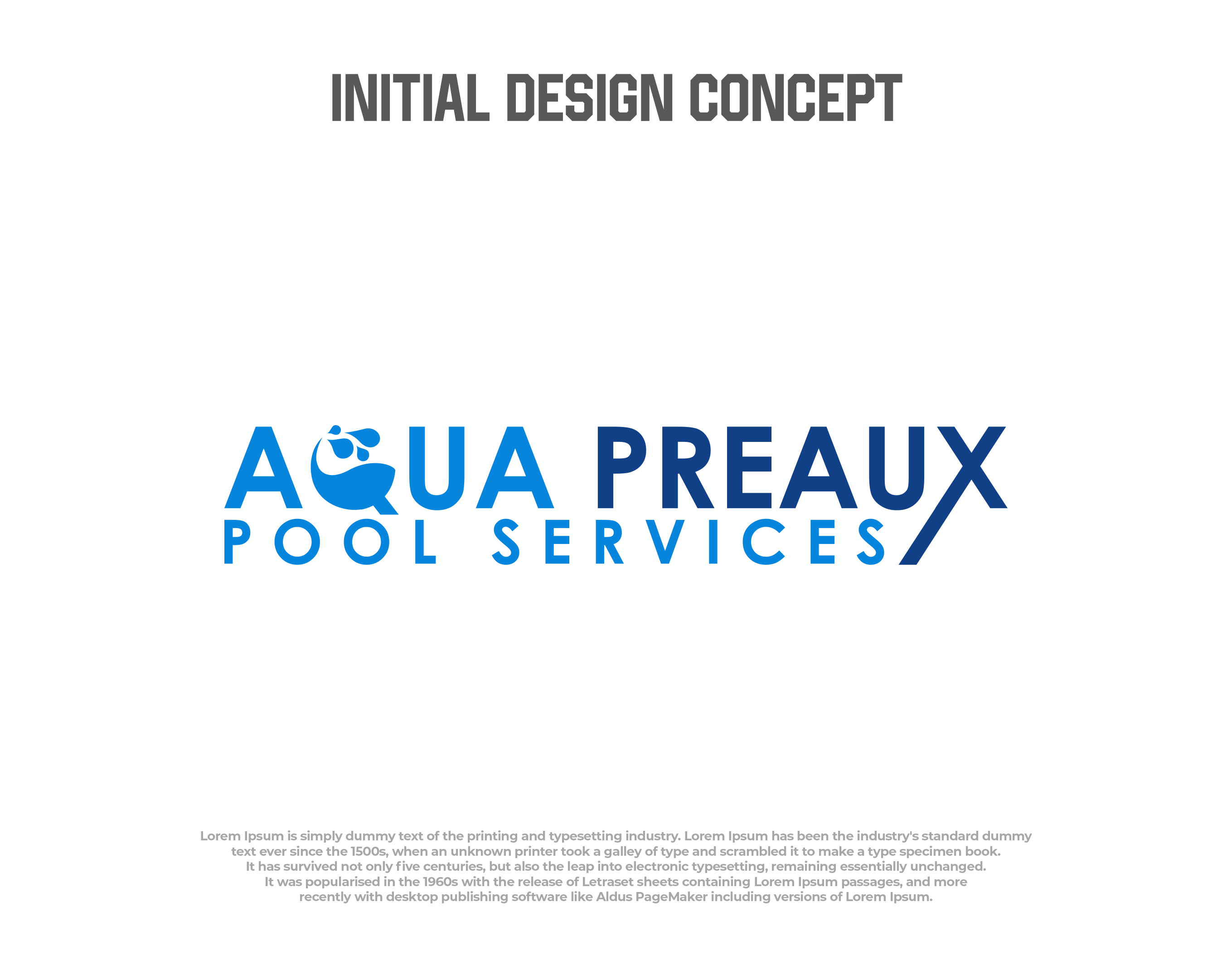 Logo Design by EnigmaArt for Aqua Preaux Pool Service | Design #31230614