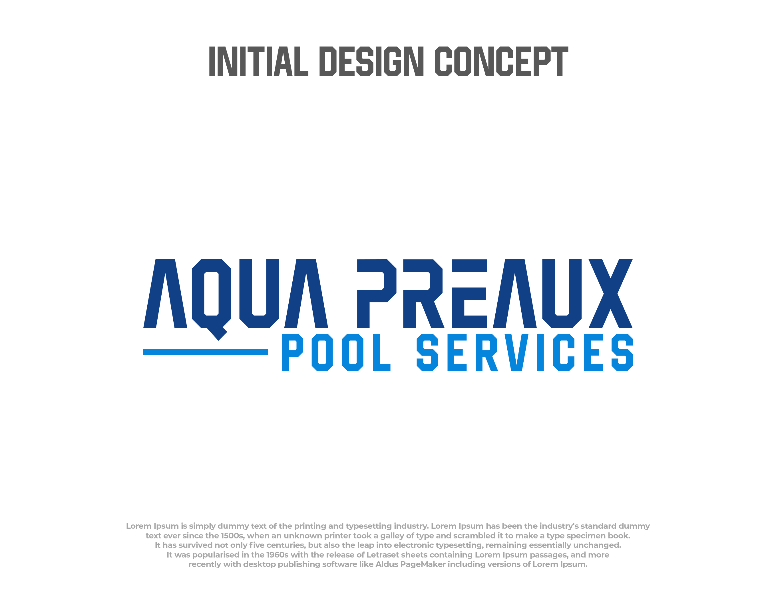 Logo Design by EnigmaArt for Aqua Preaux Pool Service | Design #31230617