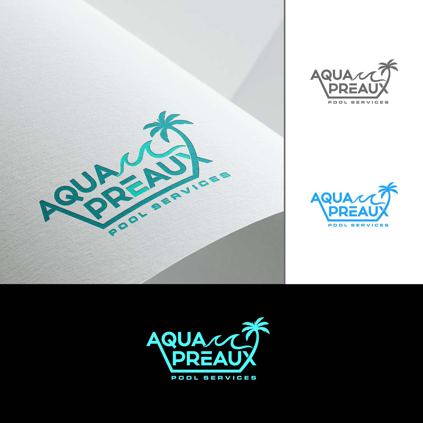 Logo-Design von ashantha für Aqua Preaux Pool Service | Design #31202217