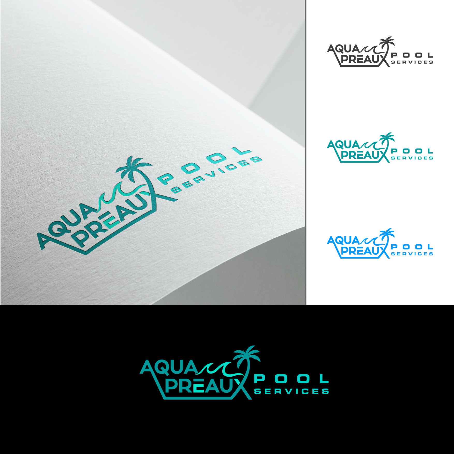 Diseño de Logo por ashantha para Aqua Preaux Pool Service | Diseño #31202274