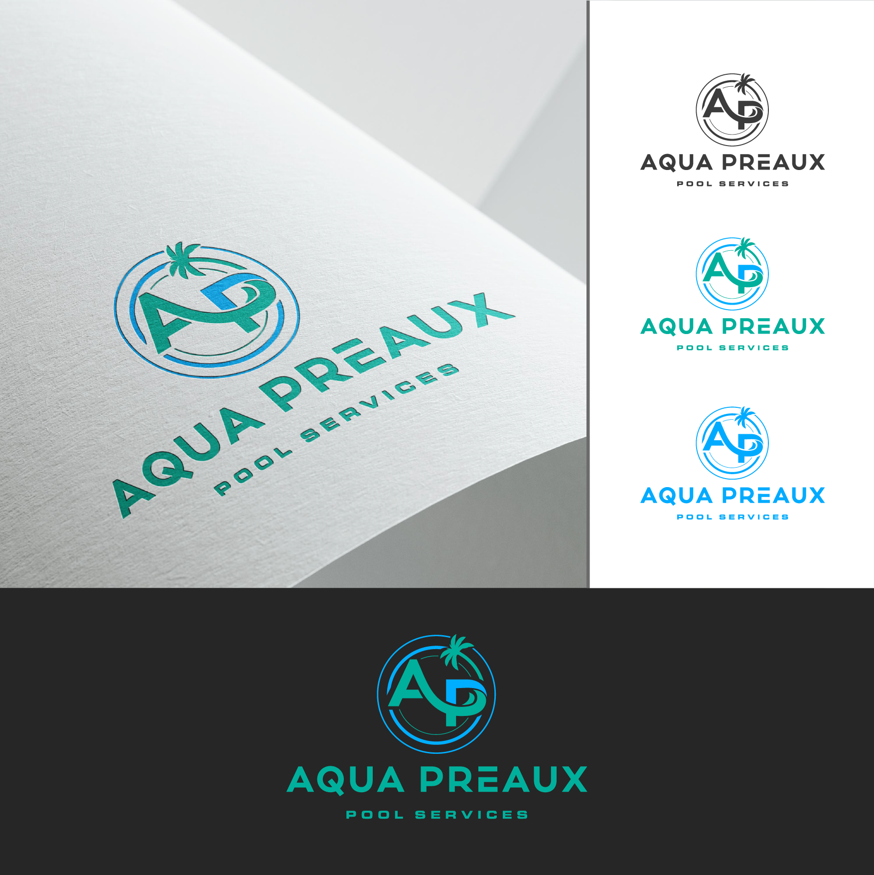 Diseño de Logo por ashantha para Aqua Preaux Pool Service | Diseño #31202283
