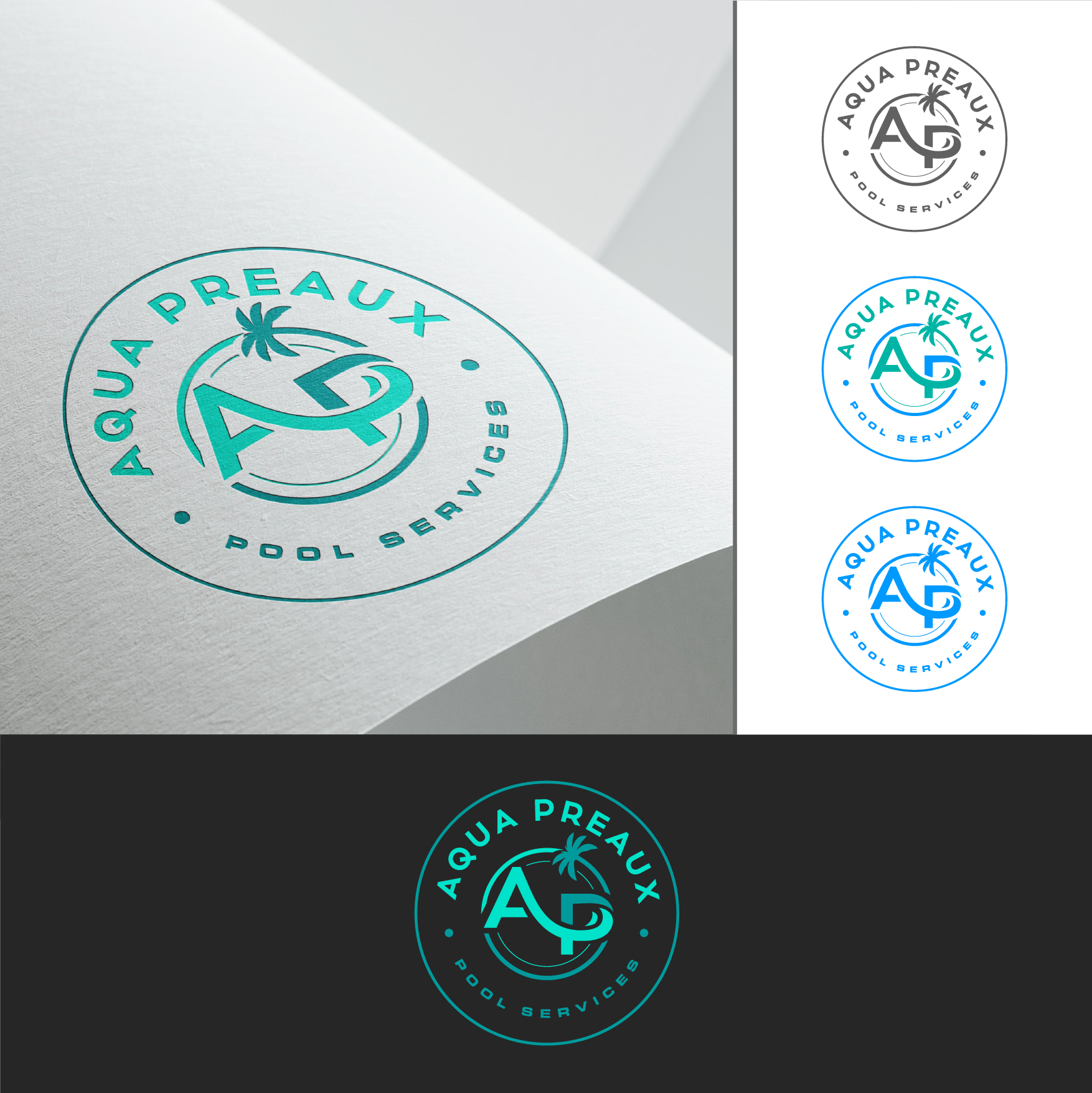 Logo Design by ashantha for Aqua Preaux Pool Service | Design #31202288
