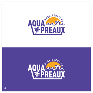 Logo Design by Sujit Banerjee for Aqua Preaux Pool Service | Design: #31190721