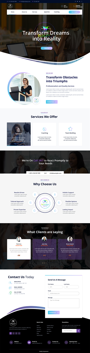 Wix-Design von Andrew Asiimwe für dieses Projekt | Design: #31191553