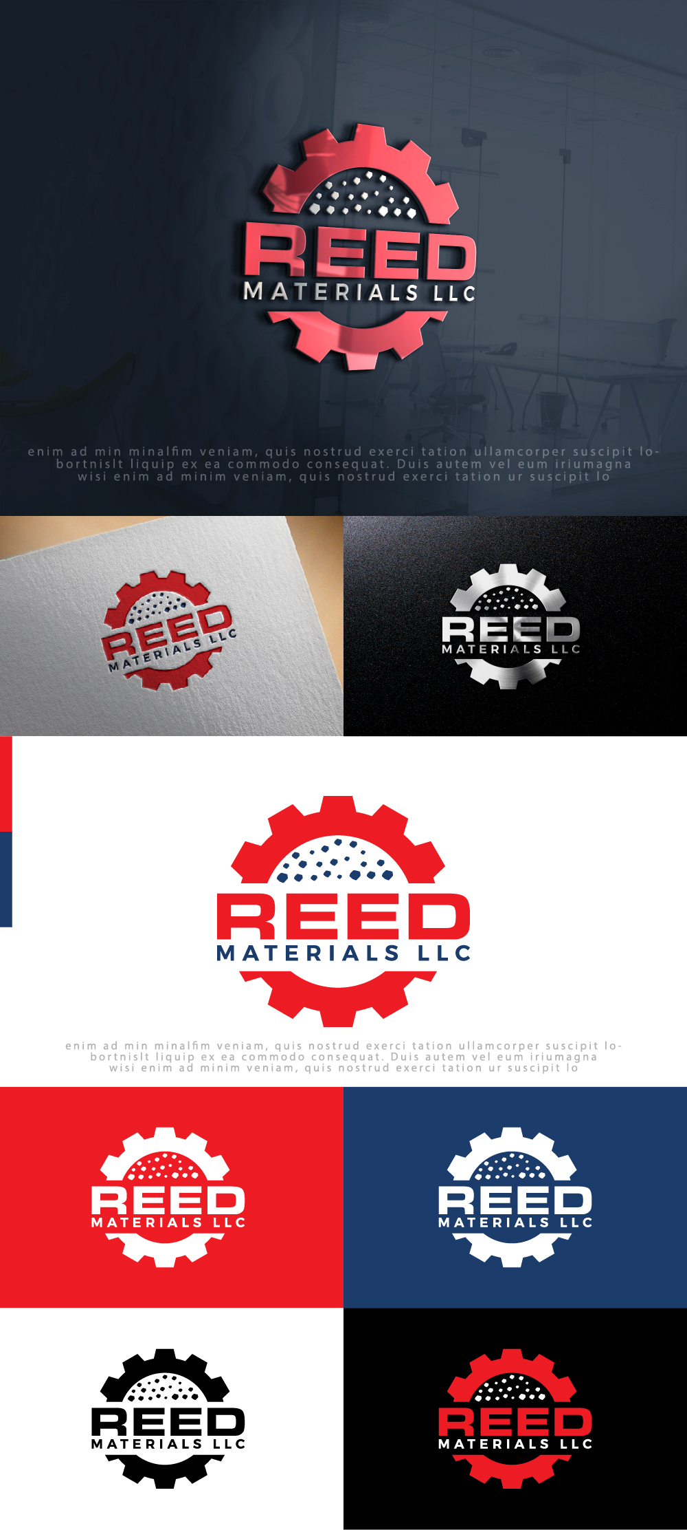 Logo Design by AlphabetZero.co.uk for Reed Materials Llc | Design #31217095