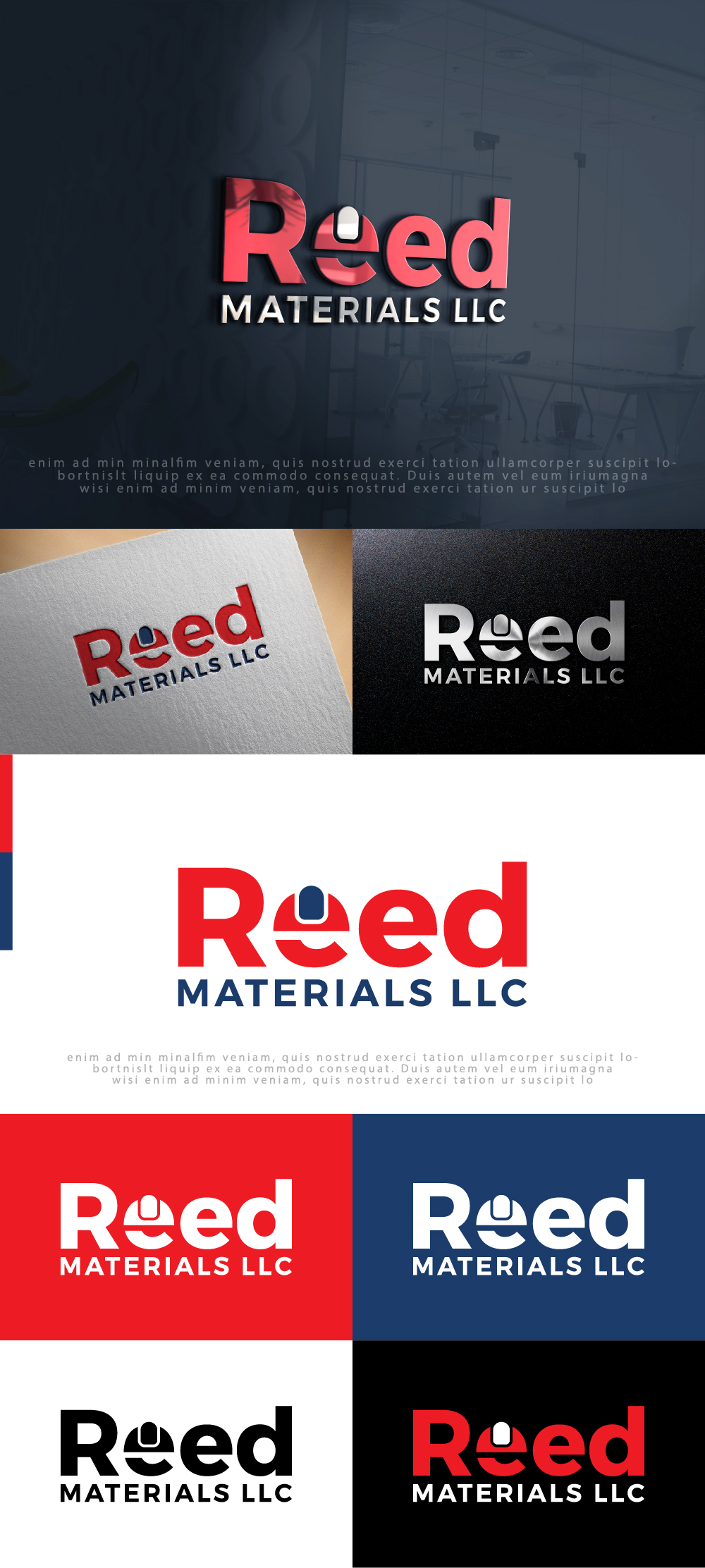 Logo-Design von AlphabetZero.com für Reed Materials Llc | Design #31217107