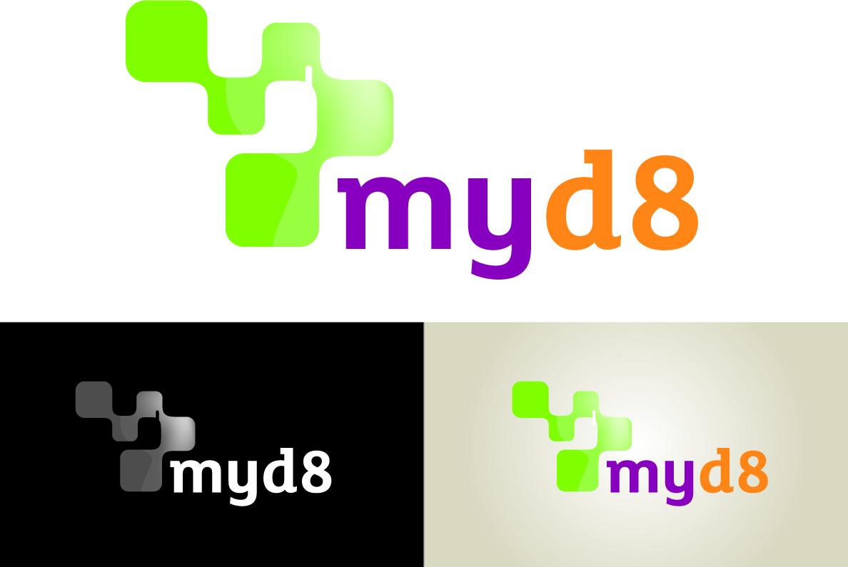 Logo Design by Lisa Yates for MyD8, INC | Design #68513