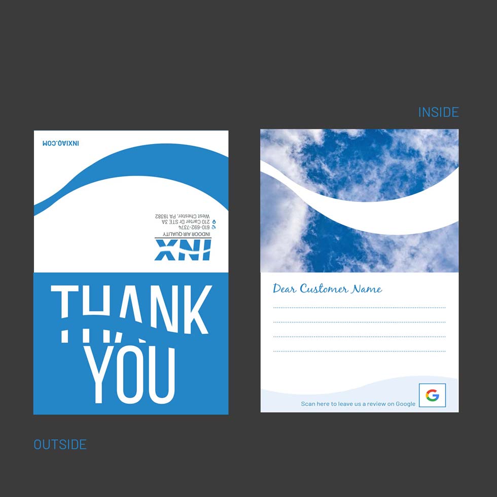 Greeting Card Design by DA. for INX Indoor Air Quality | Design #31217657
