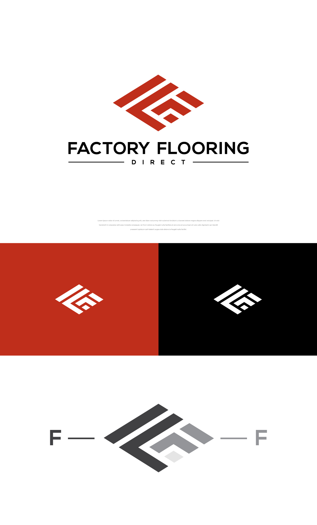Logo Design by apik. for FACTORY FLOORING DIRECT, INC. | Design #31205803