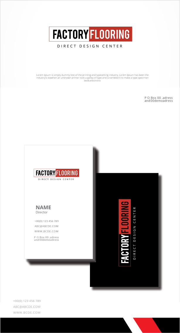 Logo Design by zebronicgraphic for FACTORY FLOORING DIRECT, INC. | Design #31192842