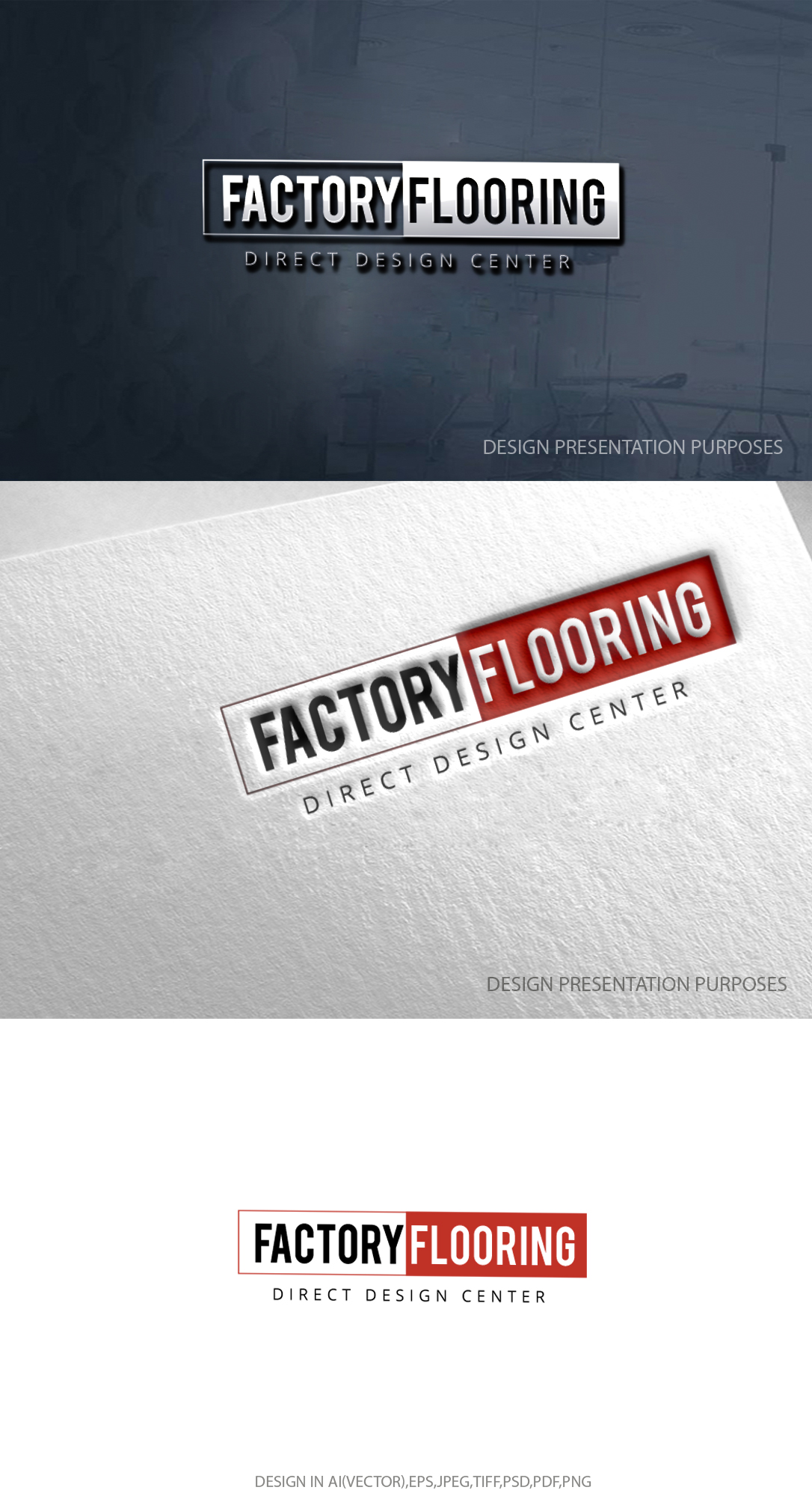 Logo Design by zebronicgraphic for FACTORY FLOORING DIRECT, INC. | Design #31192844