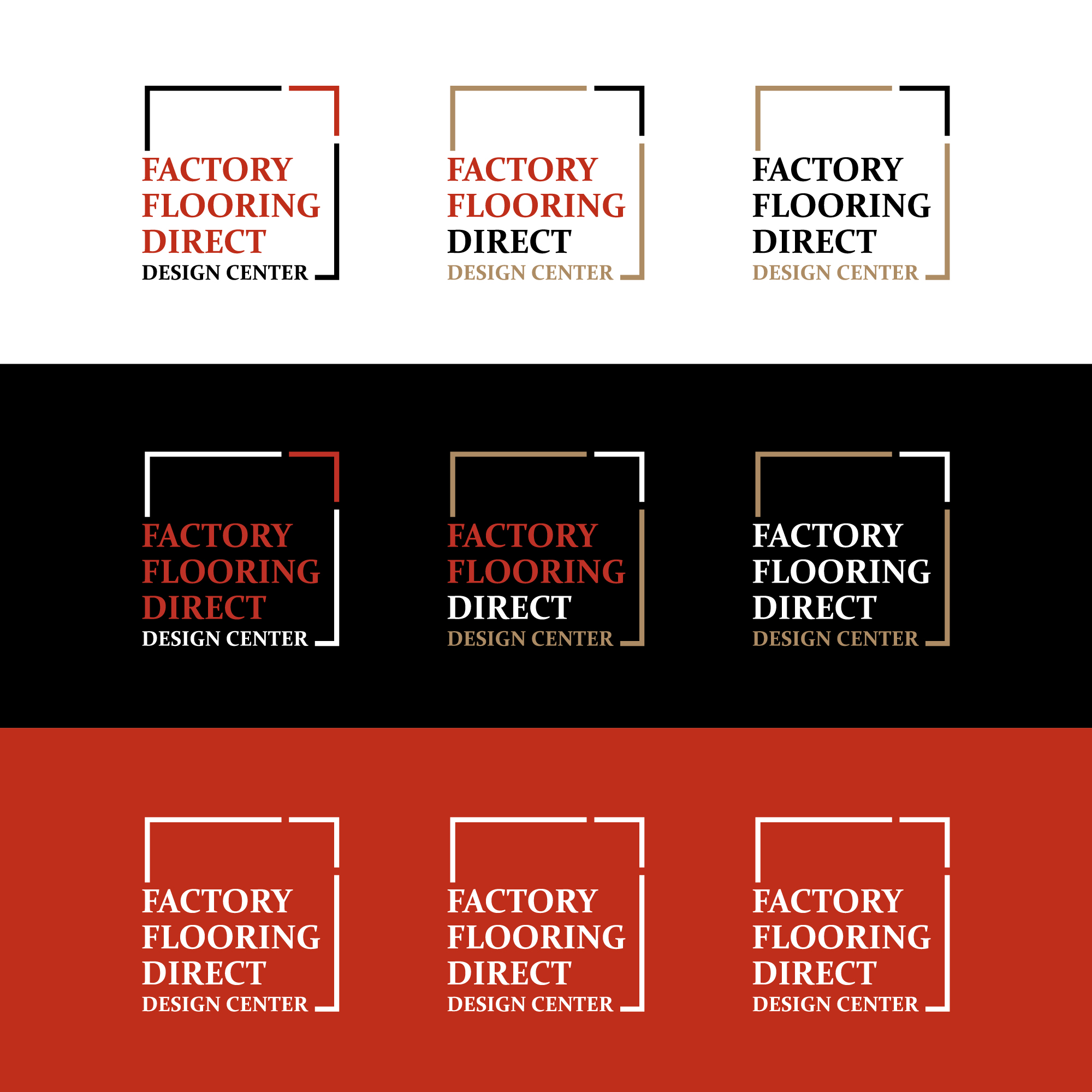 Logo Design by T.R for FACTORY FLOORING DIRECT, INC. | Design #31204711