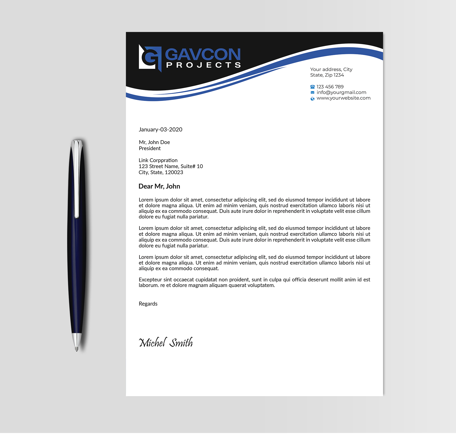 Stationery Design by Expert Bappy for this project | Design #31207040