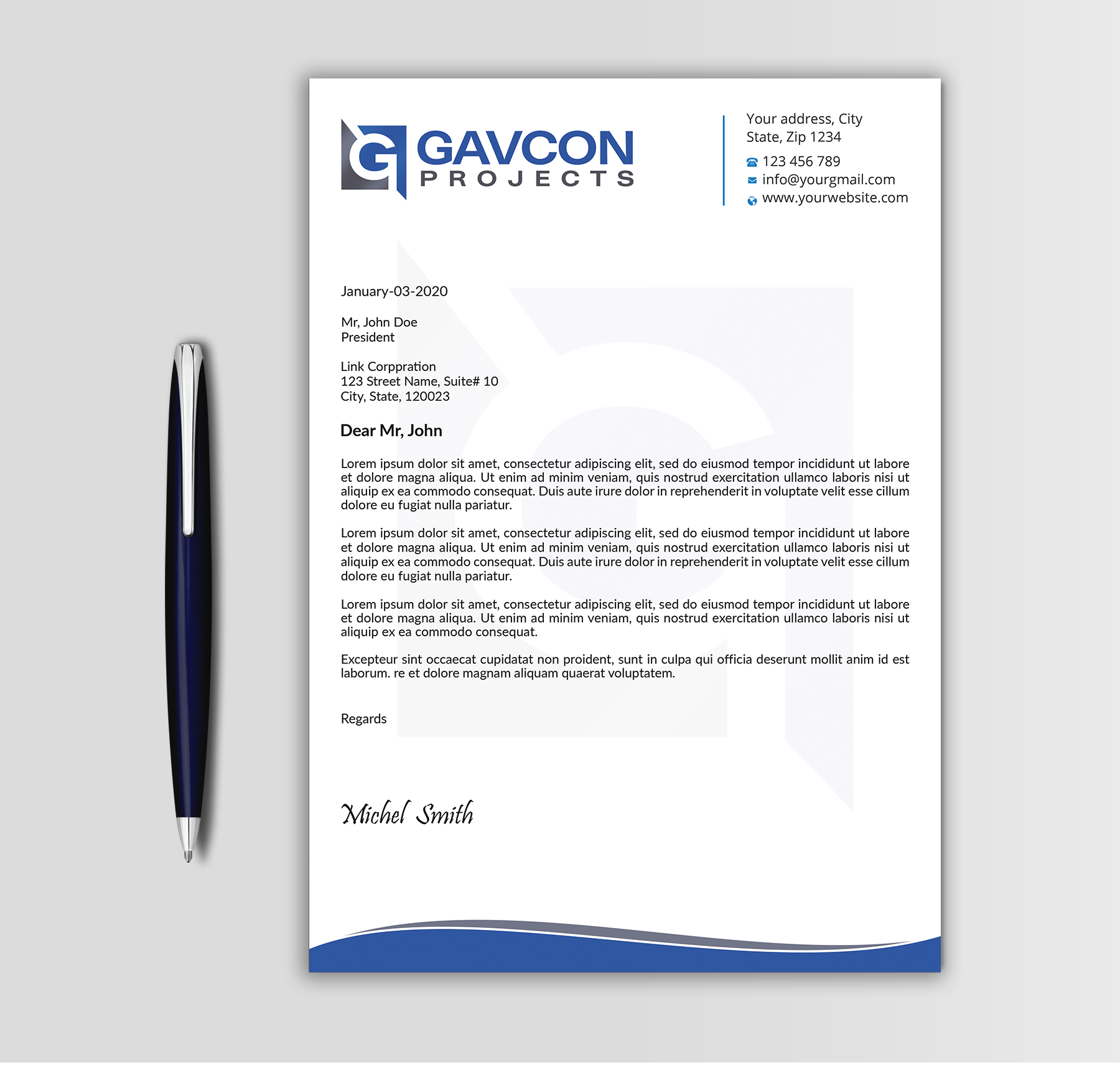 Stationery Design by Expert Bappy for this project | Design #31207564