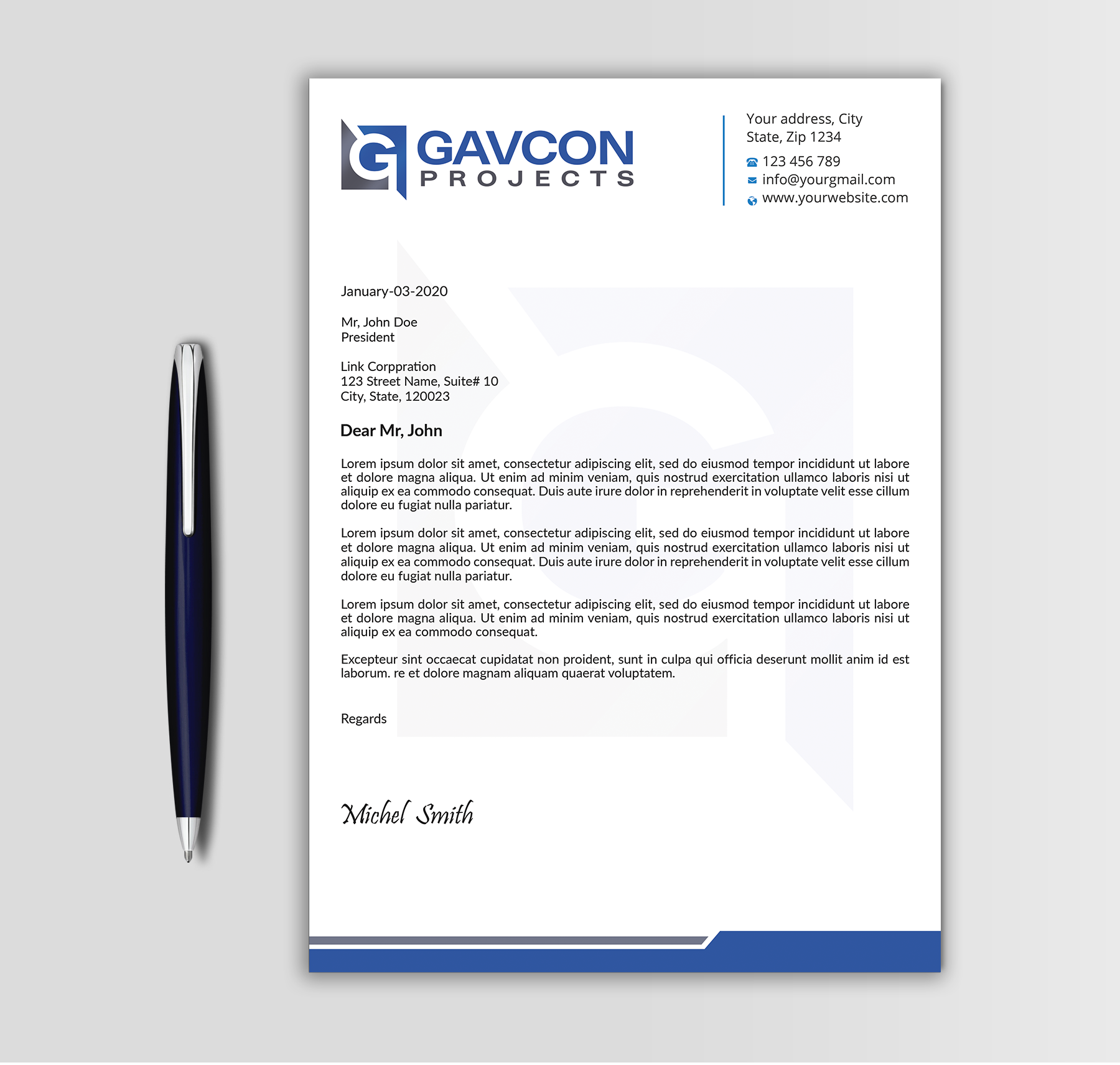 Stationery Design by Expert Bappy for this project | Design: #31207566