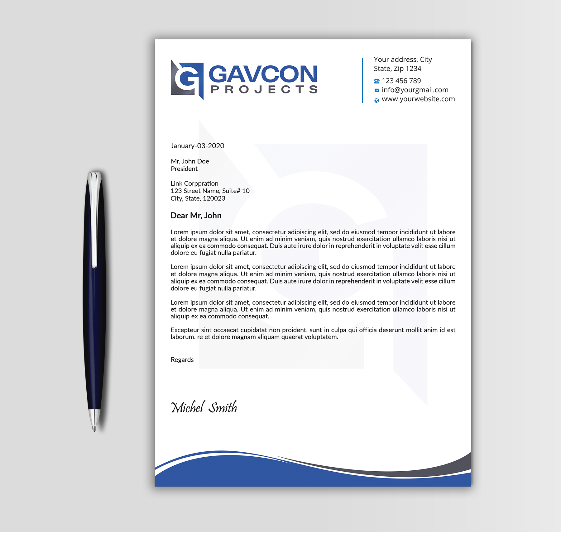 Stationery Design by Expert Bappy for this project | Design #31207602