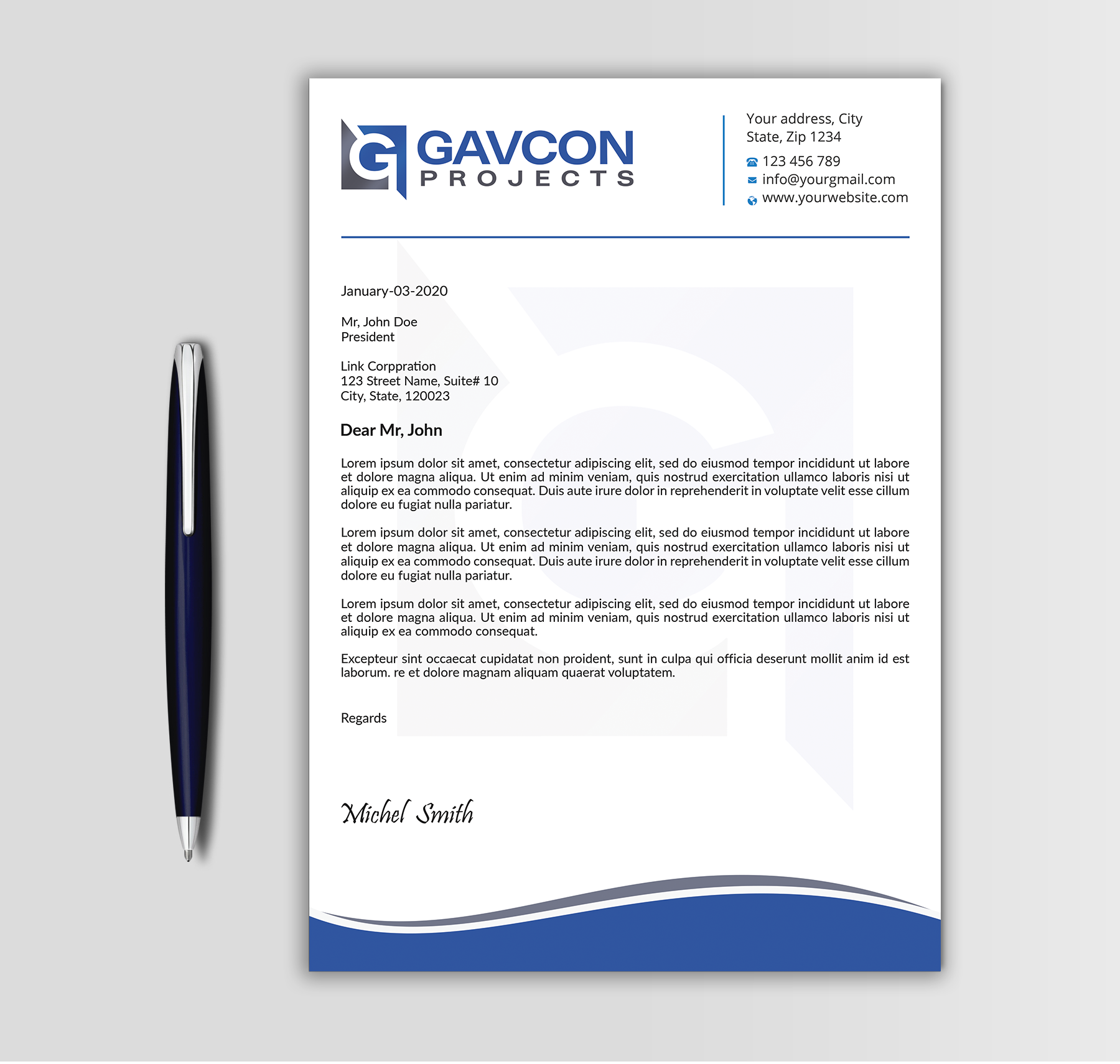 Stationery Design by Expert Bappy for this project | Design #31208788