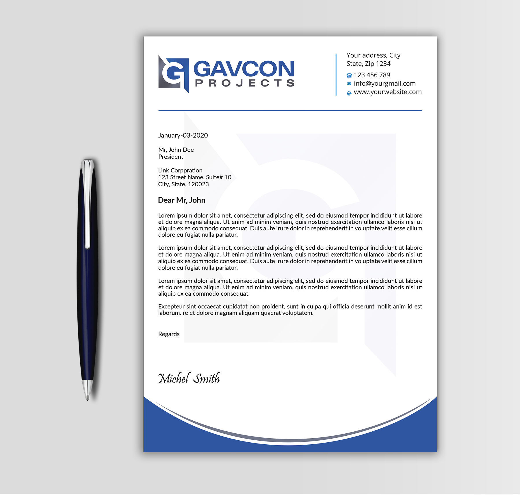 Stationery Design by Expert Bappy for this project | Design #31208791