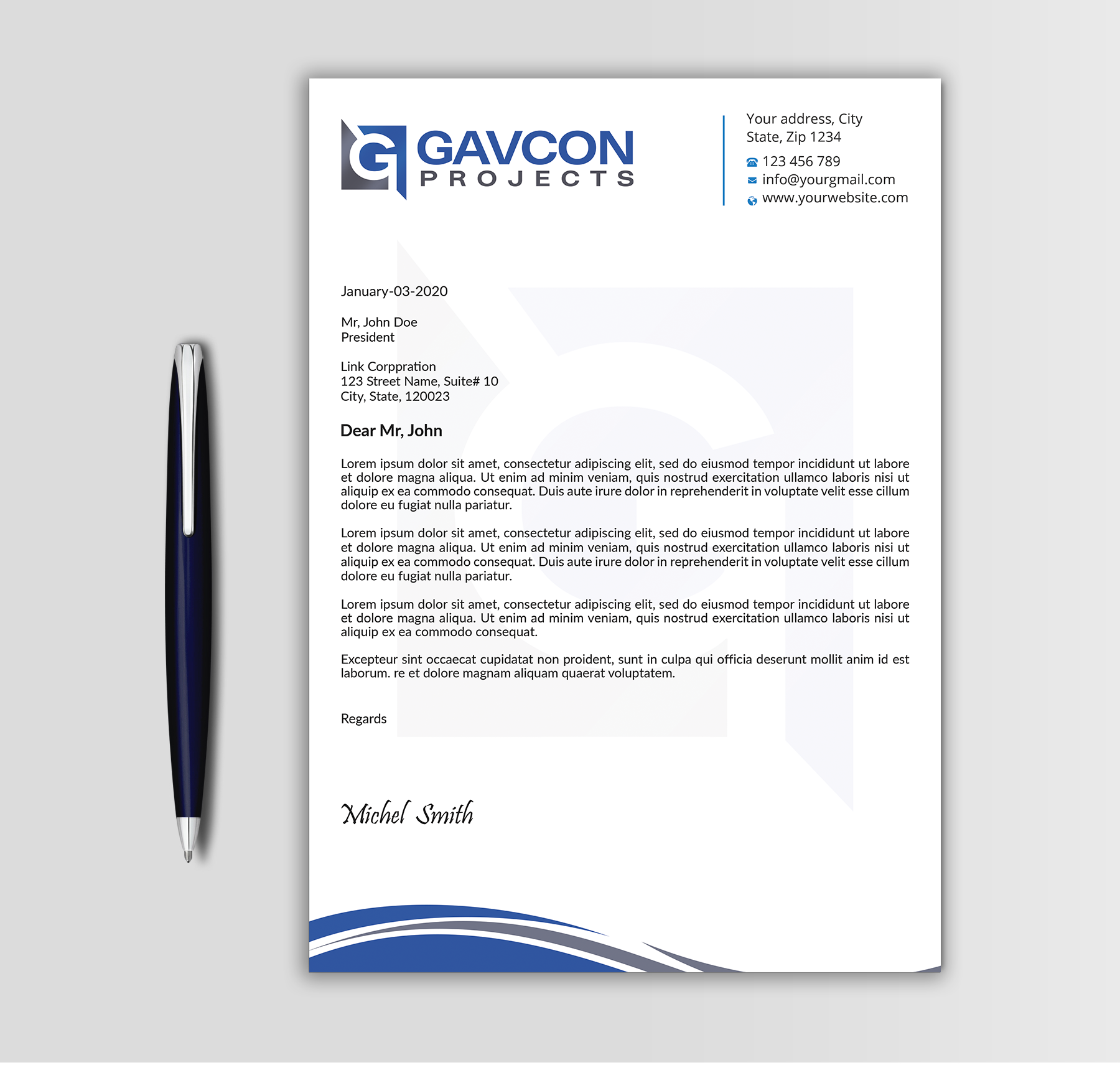 Stationery Design by Expert Bappy for this project | Design #31208841